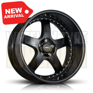 20X12.0 5X120 -63.6 SIMMONS FR-1 FULL SATIN BLACK