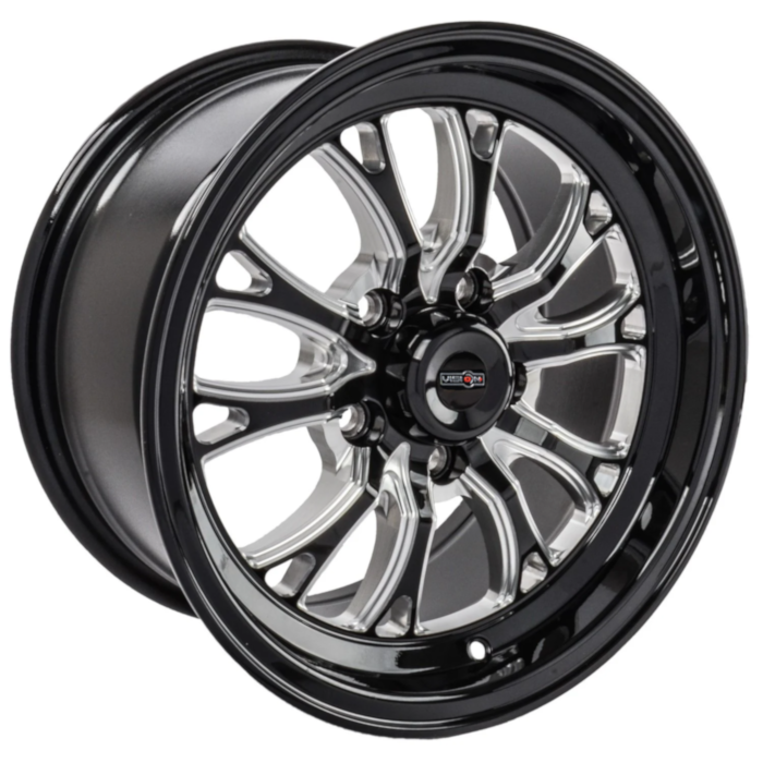 INTENSITY 15x8 5.5" BS (+27) - GLOSS BLACK MILLED