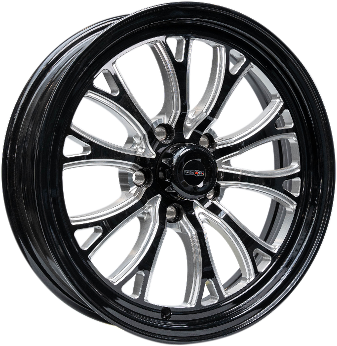 INTENSITY 17x4.5 1.75" BS (-24) - GLOSS BLACK MILLED
