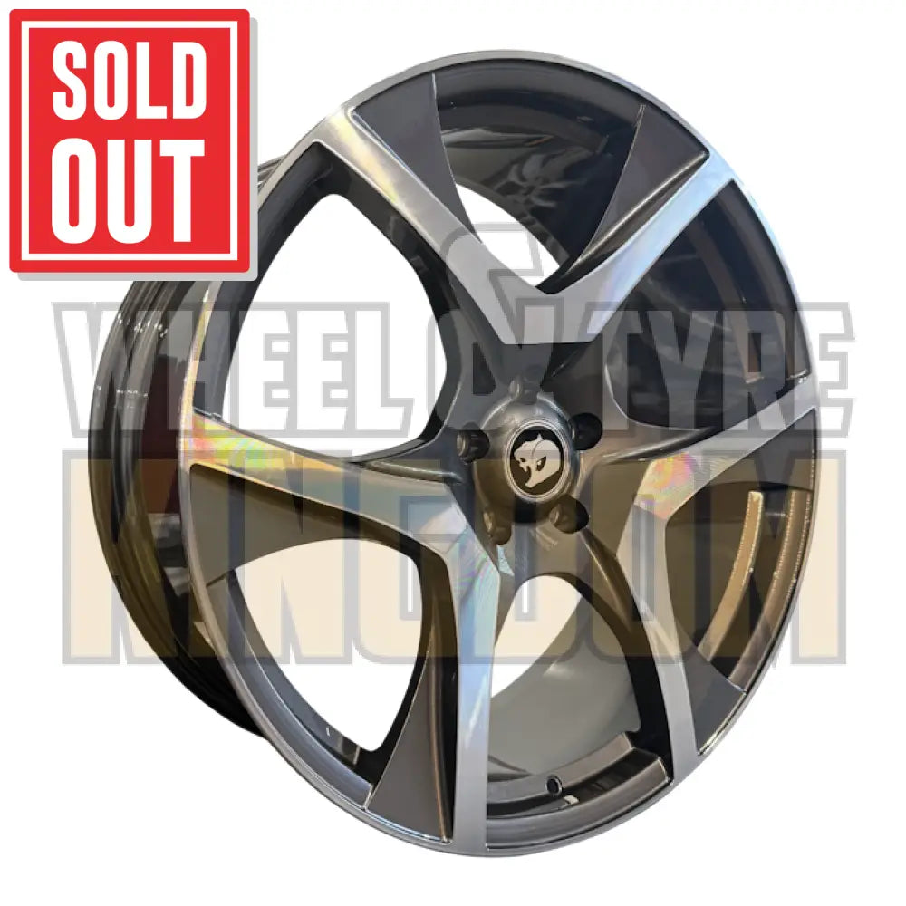 GEN-F2 R8 22x9 - GUNMETAL MACHINED - FORGED SET