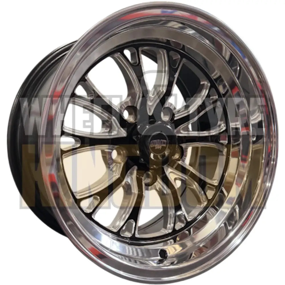 INTENSITY 15x8 4.5’’ BS (0) - GLOSS BLACK POLISHED LIP