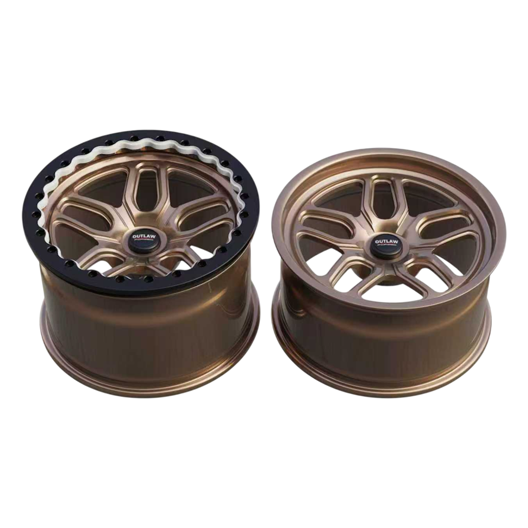 DragPAK GTR 18" - Bronze - Forged Set with Beadlocks