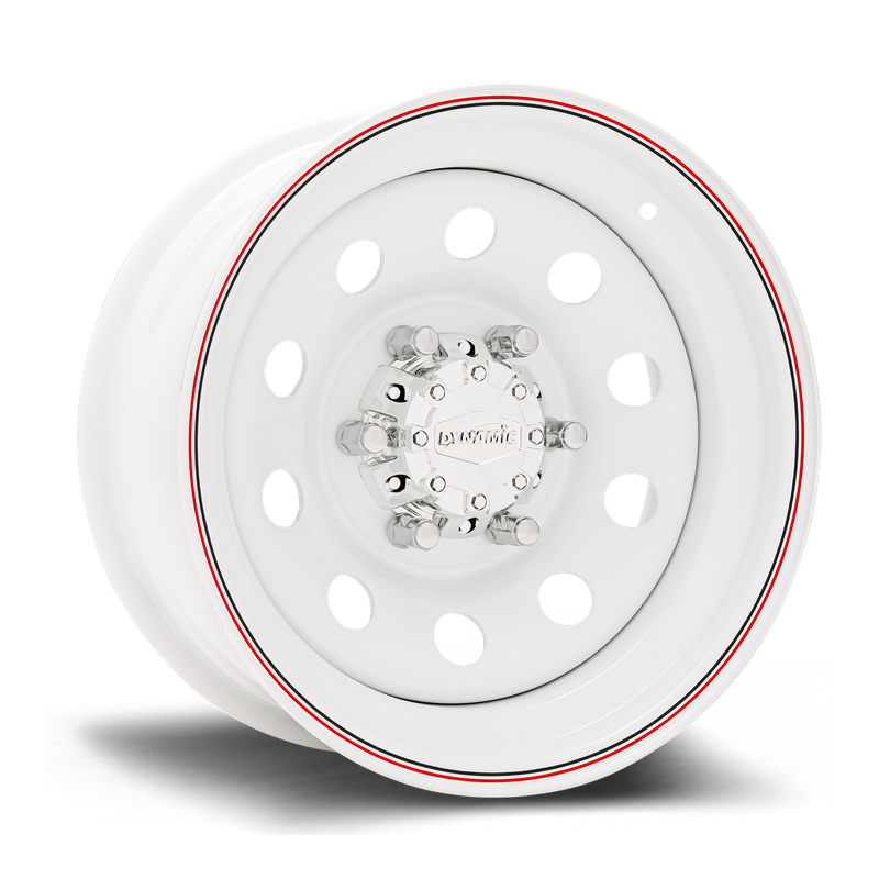 Dynamic Steel 16x7 +0 5x150 ROUND MINE SPEC White HL White