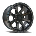 American Outlaw 17x8 +30 6x139.7 CAPONE Gloss Black Tinted Face