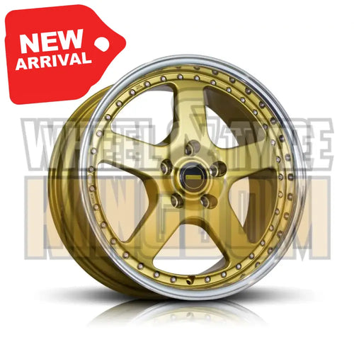 17X8.5 SIMMONS FR-1 GOLD MIRROR LIP