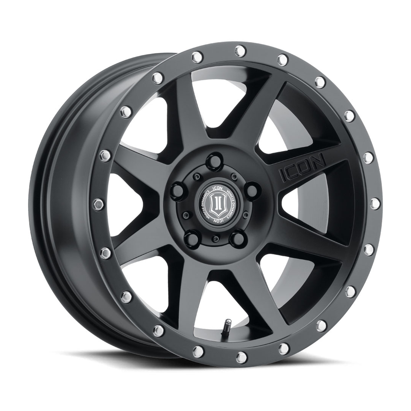 Icon Alloy 18x9 +25 5x150 REBOUND Satin Black