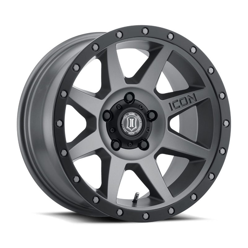 Icon Alloy 18x9 +25 5x150 REBOUND Titanium