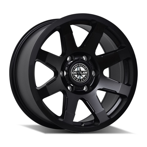 American Outlaw 18x9 +35 5x150 LEGACY Satin Black