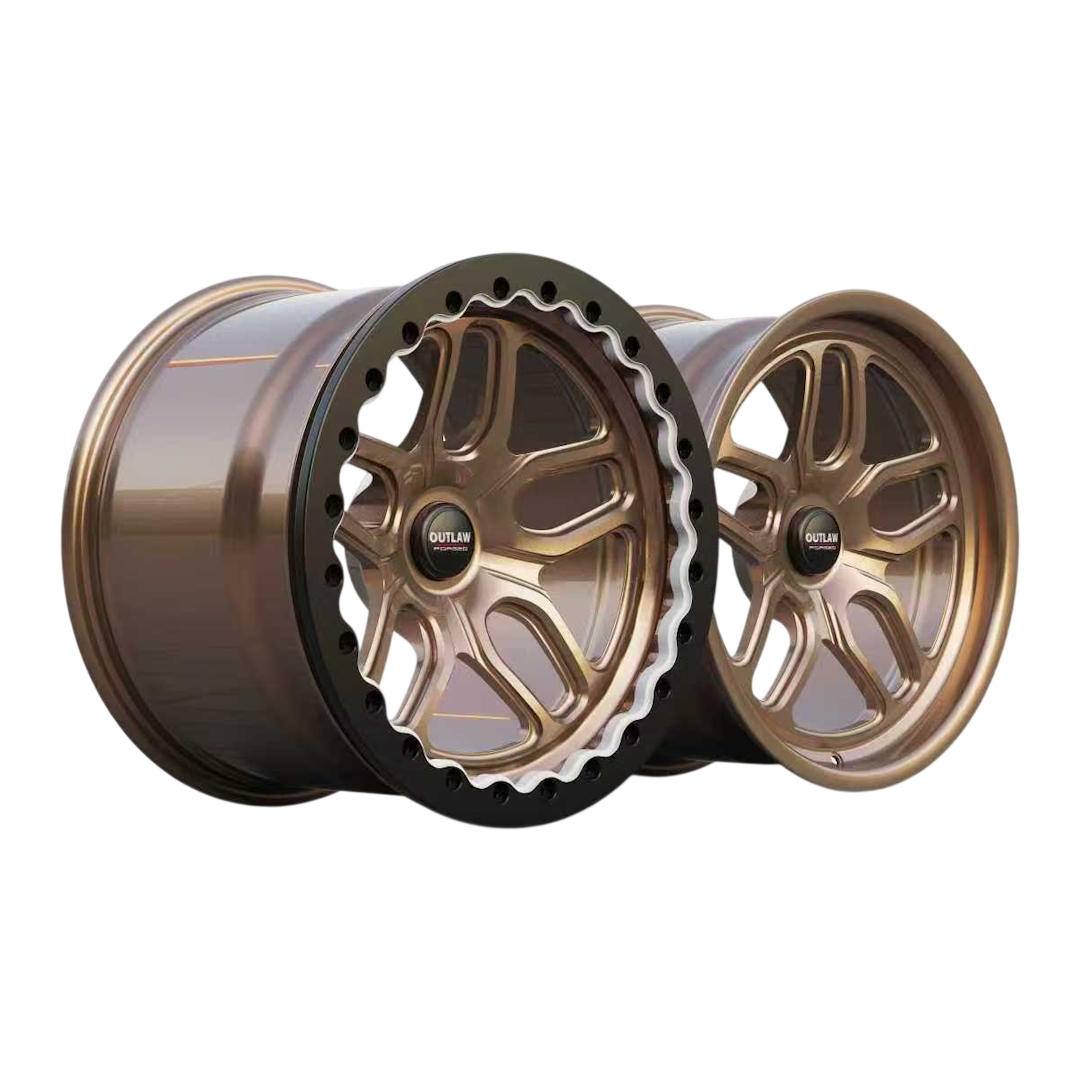 DragPAK GTR 18" - Bronze - Forged Set with Beadlocks