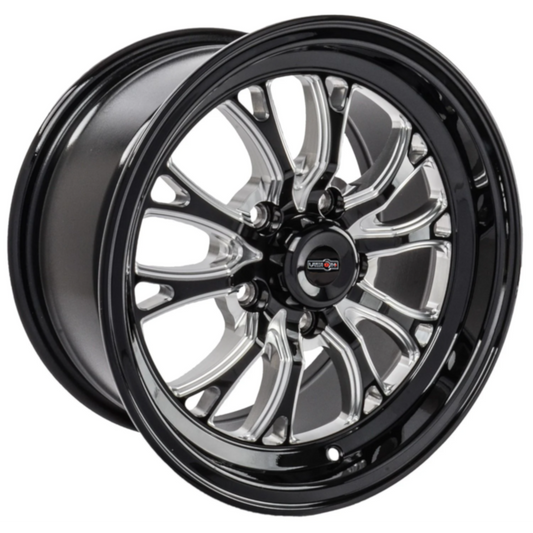 INTENSITY 15x8 5.5" BS (+27) - GLOSS BLACK MILLED