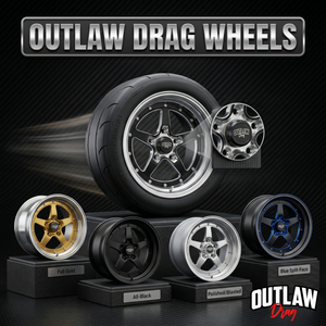 OUTLAW DRAG 3PC WHEELS