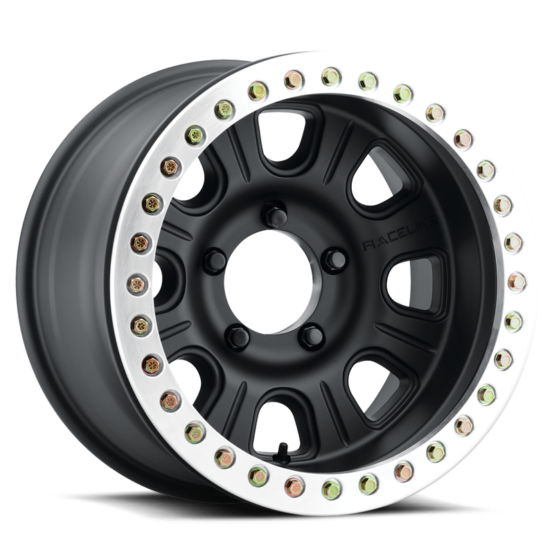 RACELINE ALLOY 17x9.5 -32 6x139.7 MONSTER RT BLACK BEADLOCK (200MM PAD)