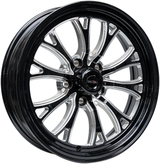 INTENSITY 17x4.5 1.75" BS (-24) - GLOSS BLACK MILLED