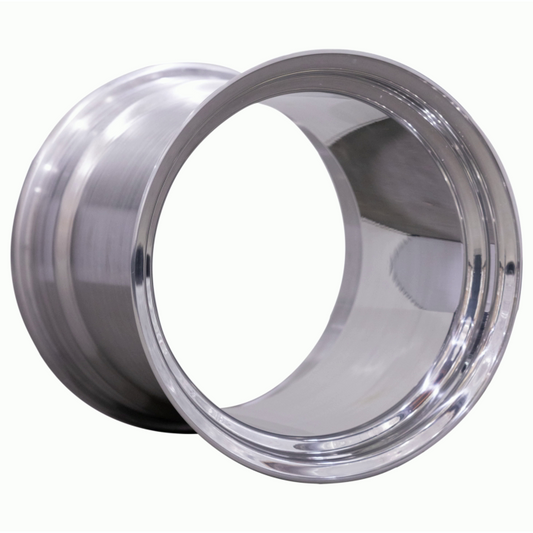 15x14 OUTER WHEEL BARREL STEP LIP - POLISHED ALLOY