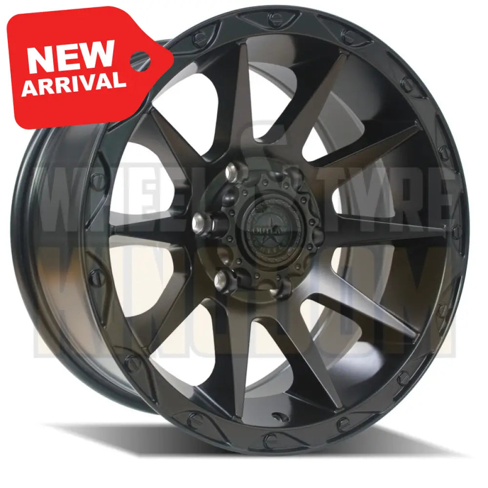AMERICAN OUTLAW 16x8 +10 6x139.7 CORD SATIN BLACK