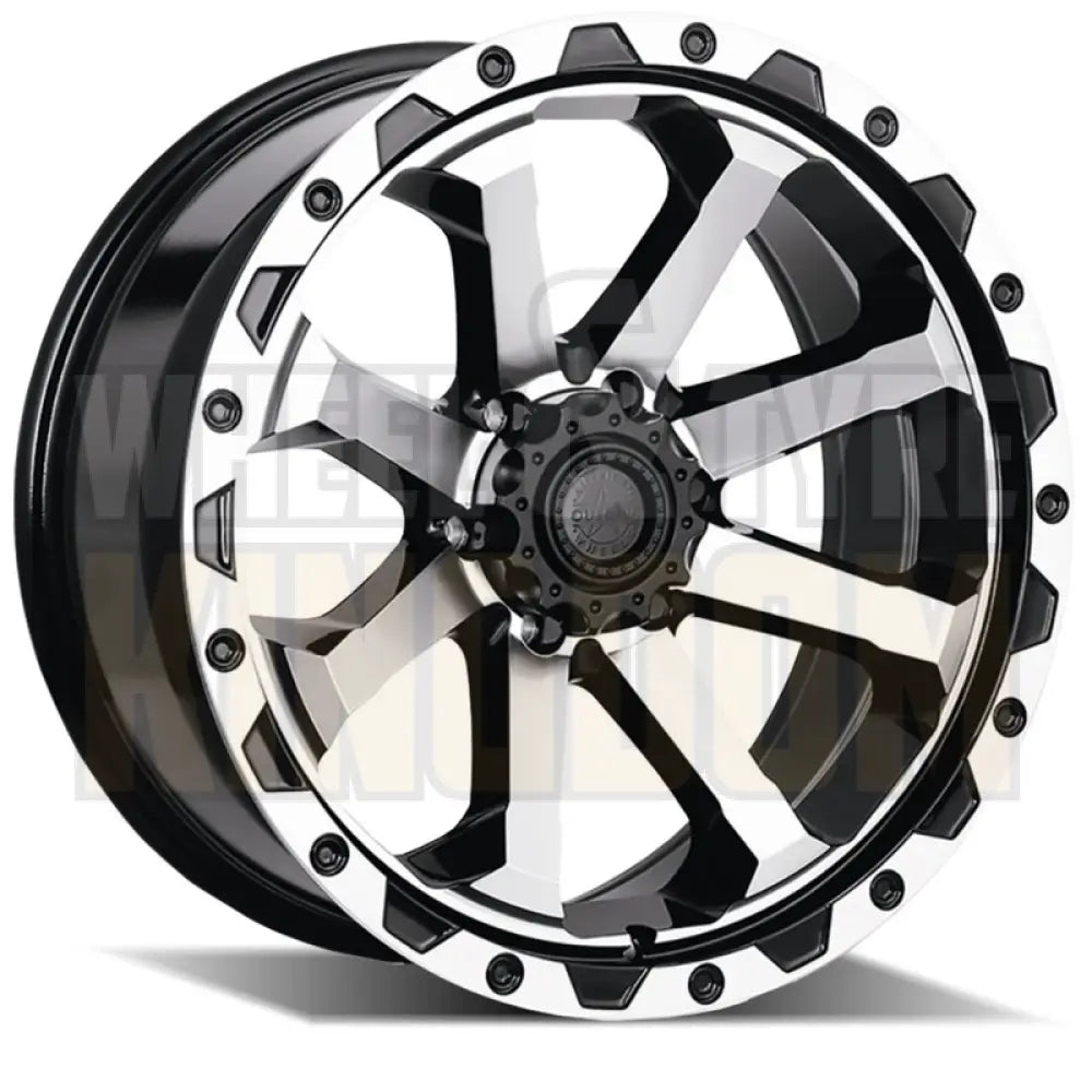 AMERICAN OUTLAW 17x8 +30 6x139.7 CAPONE SATIN BLACK MACHINED