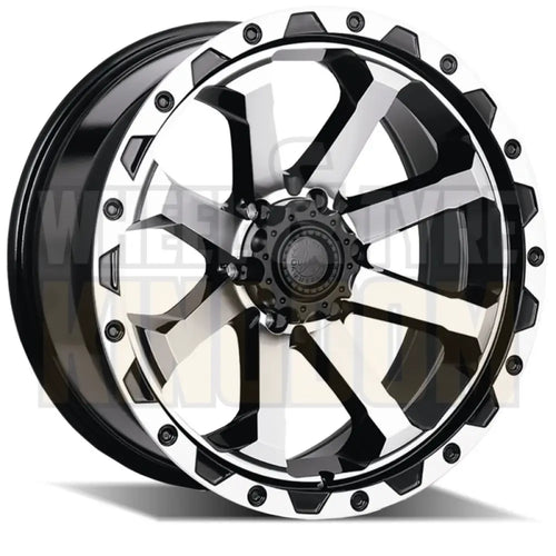 AMERICAN OUTLAW 17x8 +30 6x139.7 CAPONE SATIN BLACK MACHINED