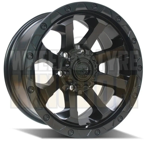 AMERICAN OUTLAW 17x8 +30 6x139.7 CAPONE SATIN BLACK