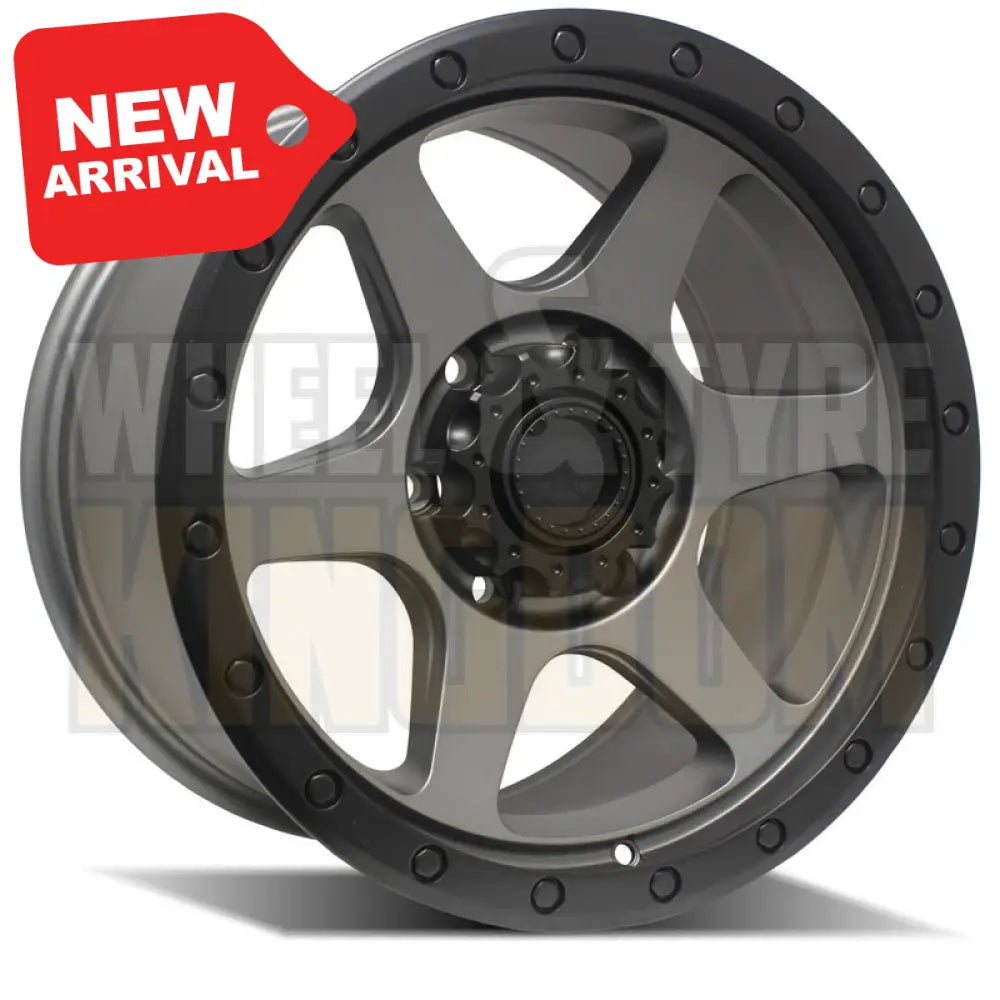 AMERICAN OUTLAW 17x8.5 -15 5x150 SIDEWINDER ANTHRACITE BLACK LIP