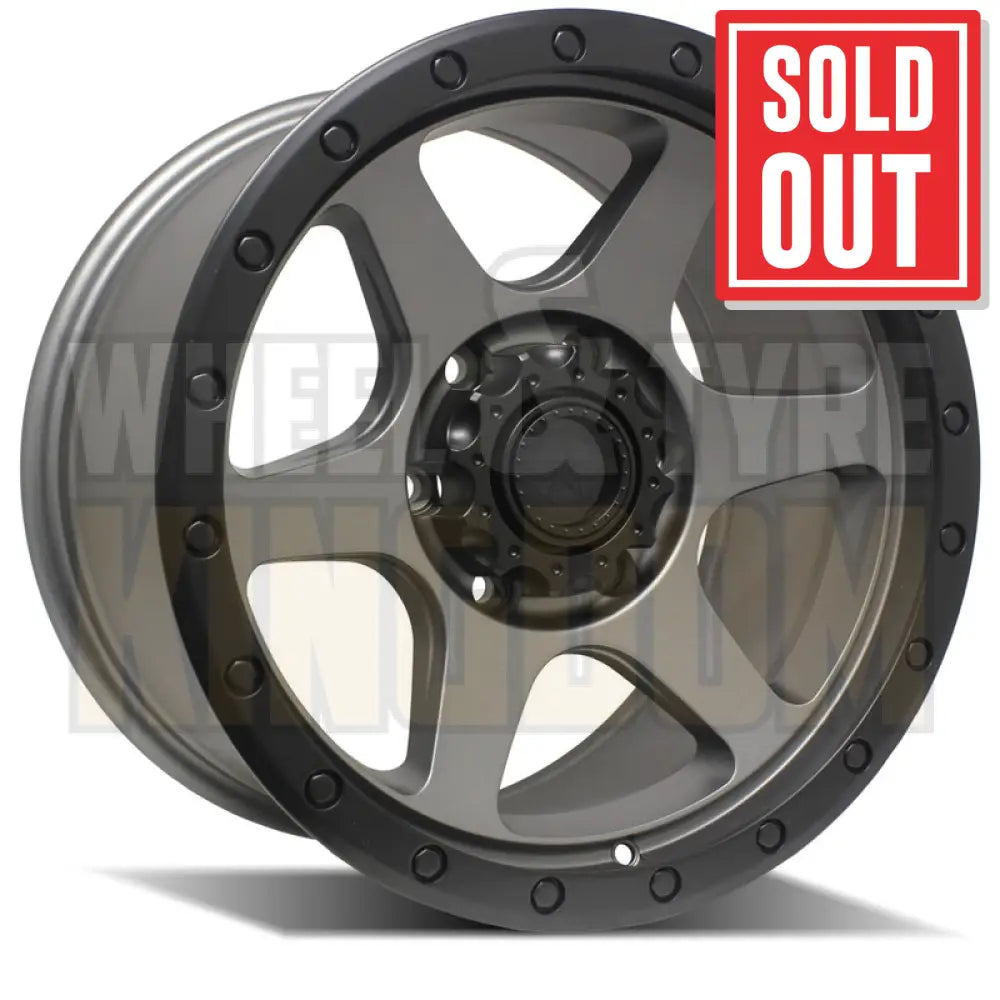 AMERICAN OUTLAW 17x8.5 -15 5x150 SIDEWINDER ANTHRACITE BLACK LIP