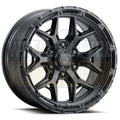 AMERICAN OUTLAW 17x8.5 +25 6x139.7 LOCKER SATIN BLACK