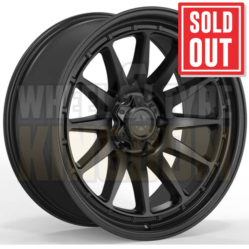 AMERICAN OUTLAW 17x8.5 +25 6x139.7 SPIKE-R SATIN BLACK