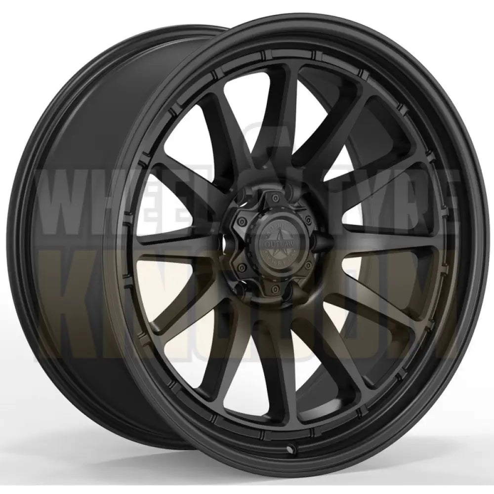 AMERICAN OUTLAW 17x8.5 +25 6x139.7 SPIKE-R SATIN BLACK