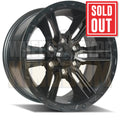 AMERICAN OUTLAW 18x9 +18 6x139.7 RAILCAR 6 SATIN BLACK (NOT DMAX/MUX/COLORADO 70MM)