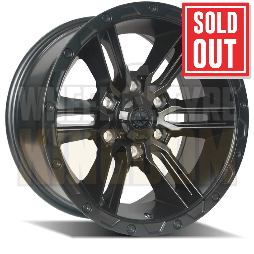AMERICAN OUTLAW 18x9 +18 6x139.7 RAILCAR 6 SATIN BLACK (NOT DMAX/MUX/COLORADO 70MM)