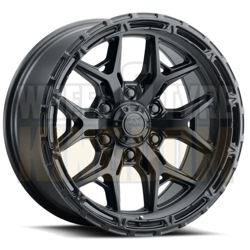 AMERICAN OUTLAW 20x9 +25 6x139.7 LOCKER SATIN BLACK