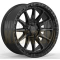 AMERICAN OUTLAW 20x9 +30 6x139.7 SPIKE SATIN BLACK