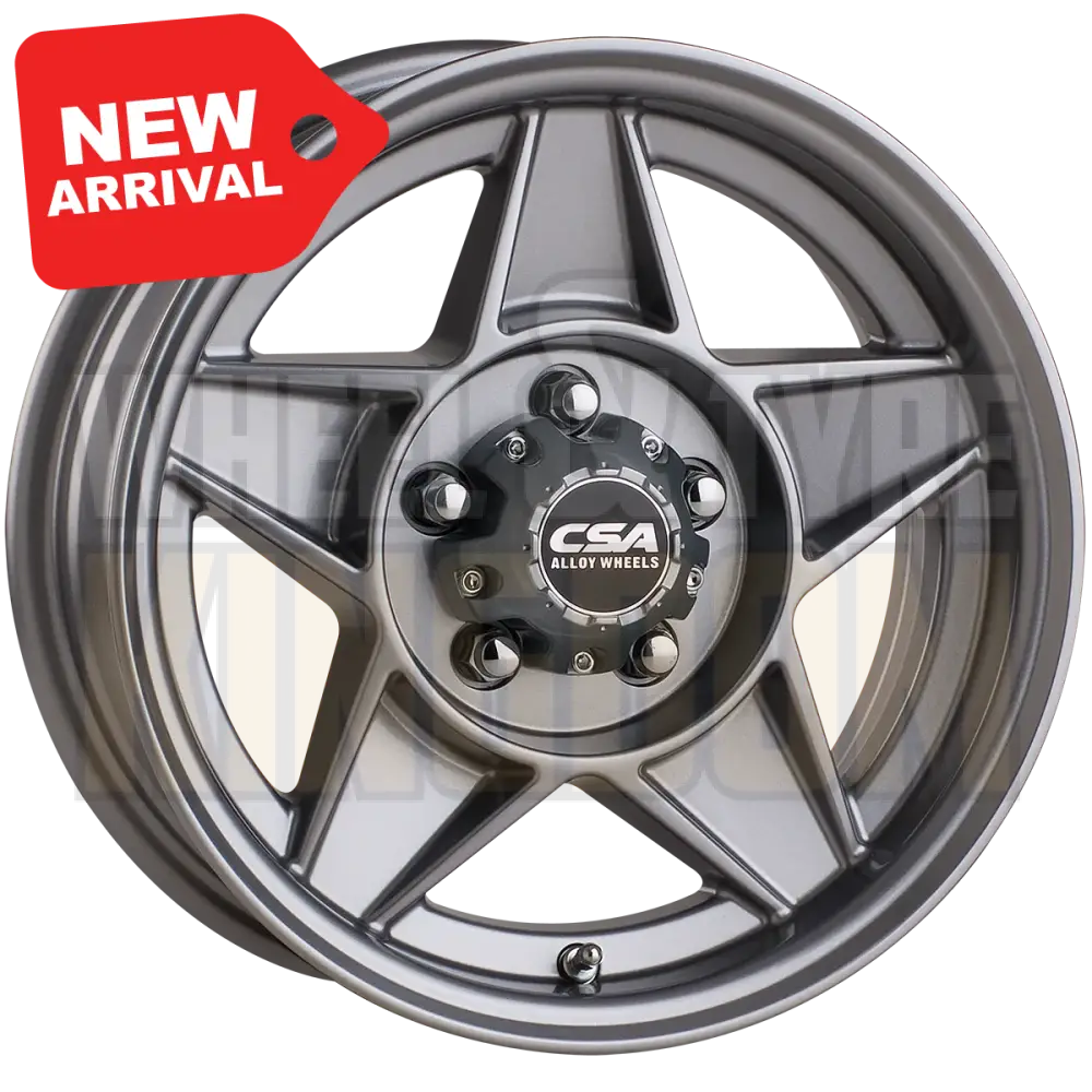 CSA Bathurst Trailer 13x5 5x108 +10 Silver Grey - Wheels