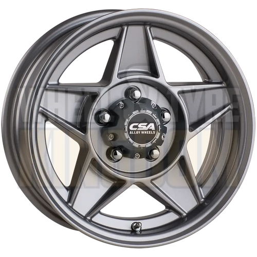 CSA Bathurst Trailer 14x6 5x108 +11 Silver Grey - Wheels