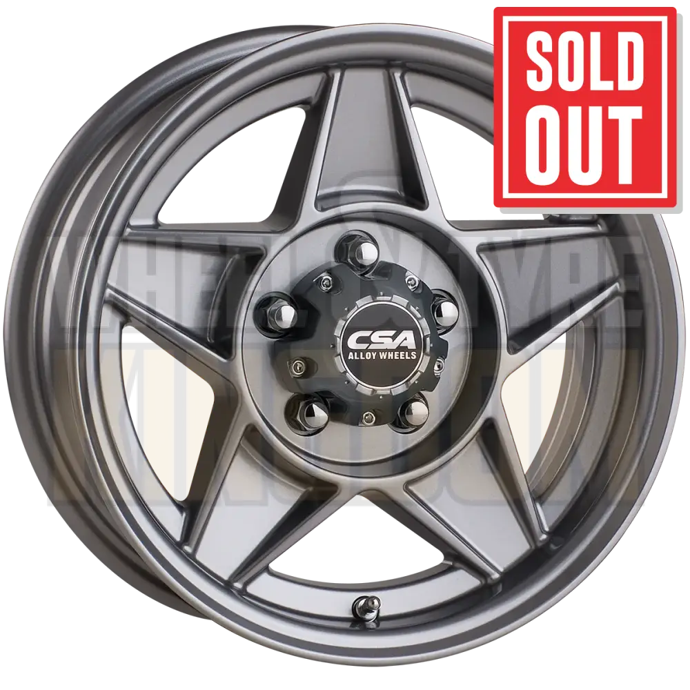 CSA Bathurst Trailer 14x6 5x108 +11 Silver Grey - Wheels