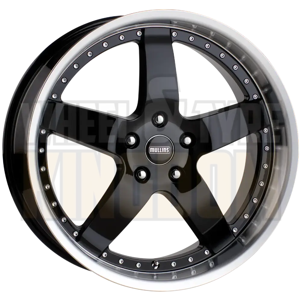 CSA Beretta 17x8 5x114.3 +36 Gloss Black Machined Lip - Wheels
