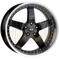 CSA Beretta 18x8 5x120 +40 Gloss Black Machined Lip - Wheels