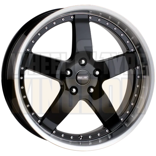 CSA Beretta 20x8.5 5x120 +43 Gloss Black Machined Lip - Wheels