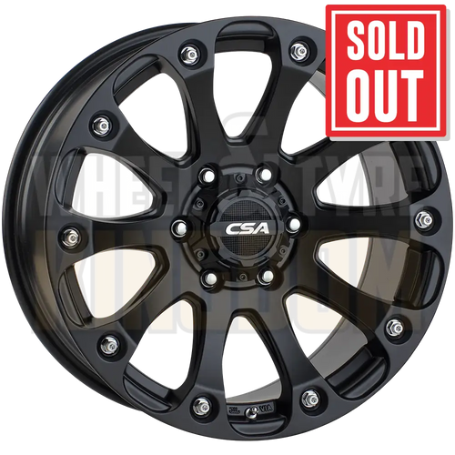 CSA Bullet 17x9 5x150 Zero Satin Black - Wheels