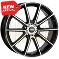 CSA Chicane 19x8 5x112-120 +42 Gloss Black Machined Face - Wheels