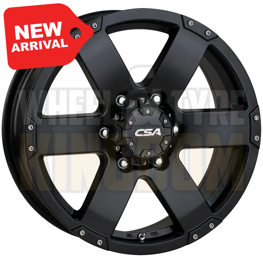 CSA Commando 16x7 6x139.7 +20 Satin Black - Wheels