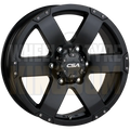 CSA Commando 17x7 6x139.7 +33 Satin Black - Wheels