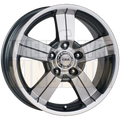 CSA Edge 15x6.5 5x114.3 +36 Gunmetal Machined Face - Wheels