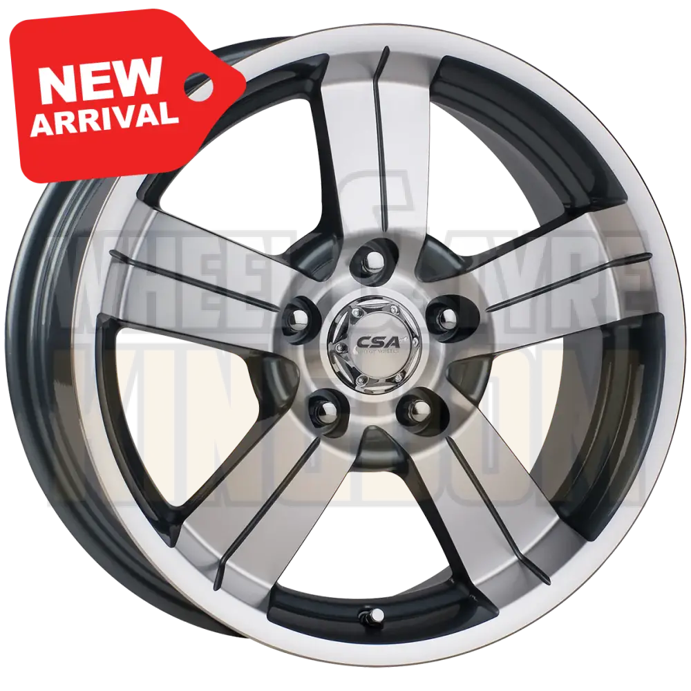 CSA Edge 15x6.5 5x114.3 +36 Gunmetal Machined Face - Wheels