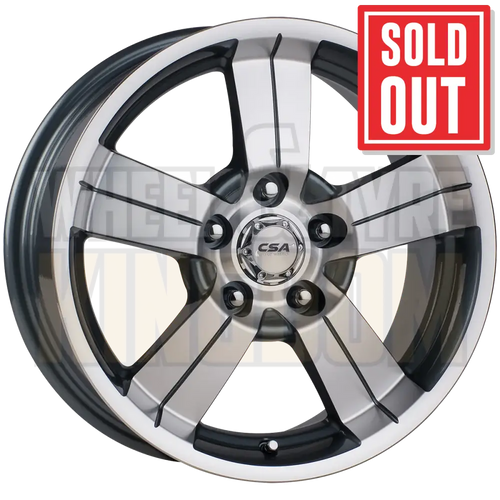 CSA Edge 16x7 5x114.3 +10 Gunmetal Machined Face - Wheels