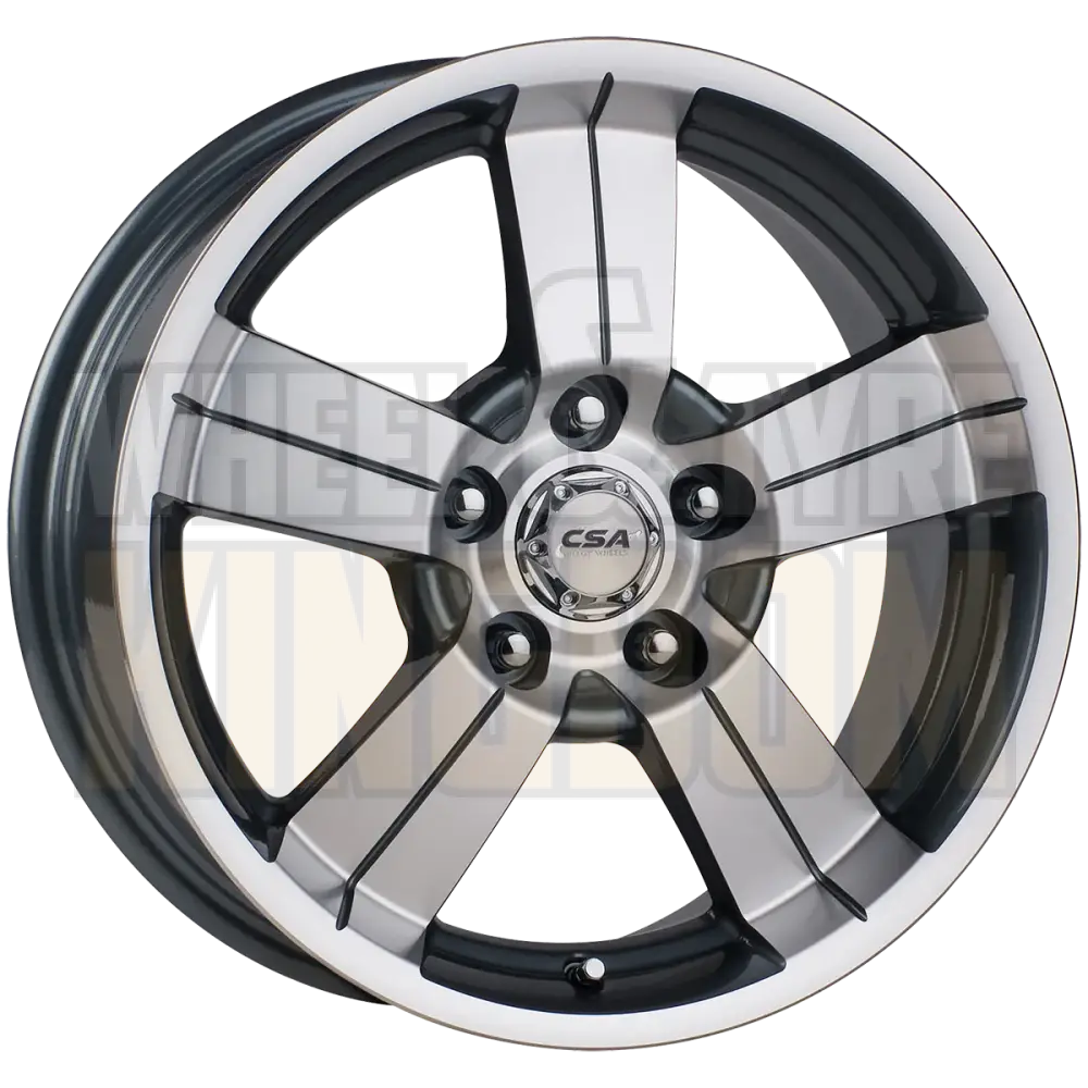 CSA Edge 16x7 5x120 +38 Gunmetal Machined Face - Wheels