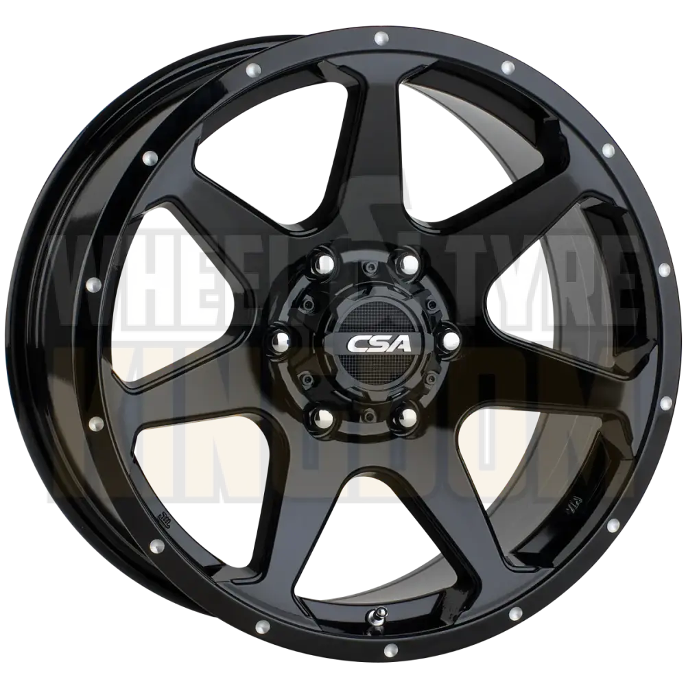 CSA Hawk 17x9 6x139.7 +20 Gloss Black - Wheels