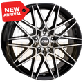 CSA Hotwire 15x6 4x100-108 +40 Gloss Black Machined Face - Wheels
