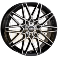 CSA Hotwire 16x6.5 5x105-114.3 +40 Gloss Black Machined Face - Wheels
