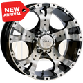 CSA Jackal 16x8 5x150 Zero Gloss Black Machined Face - Wheels