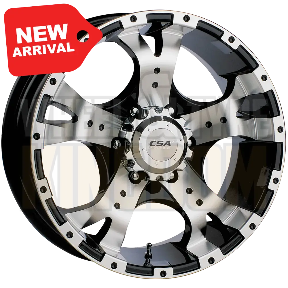 CSA Jackal 16x8 5x150 Zero Gloss Black Machined Face - Wheels